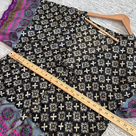 Natural Life Colorful Geometric Print Kimono Top Swim Beach Cover Up One Size - Picture 5 of 13